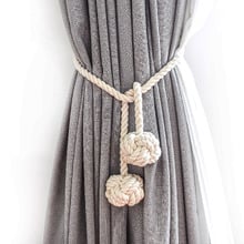 Double Knot Cotton Curtain Tieback